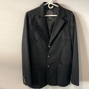Roar Men’s Blazer black size L in like new condition